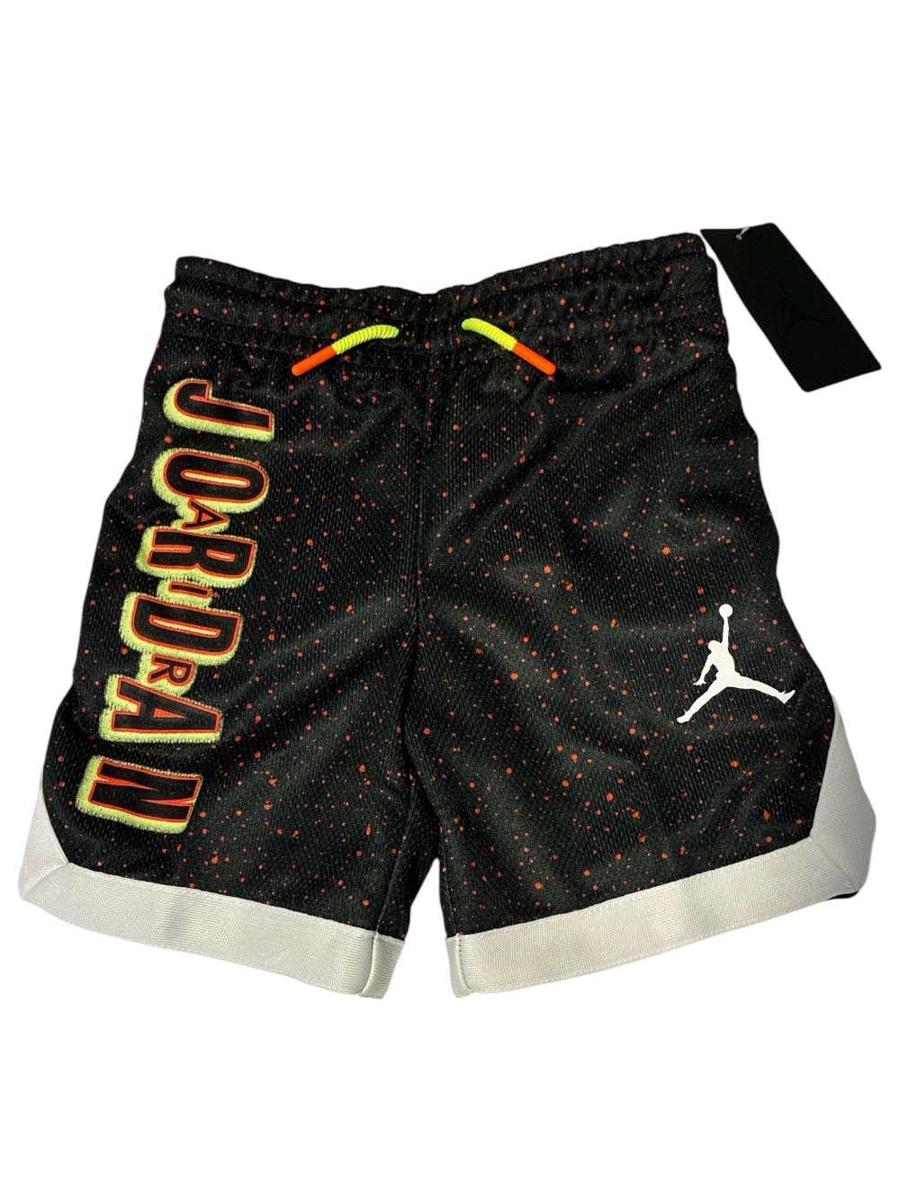 Jordan Kids' Black & Orange Athletic Shorts size 5 new